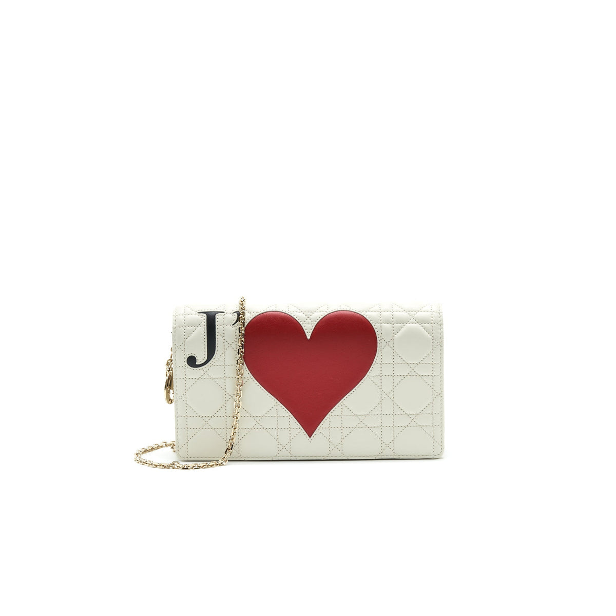 DIOR J'ADIOR LOVE LADY DIOR POUCH WITH CHAIN