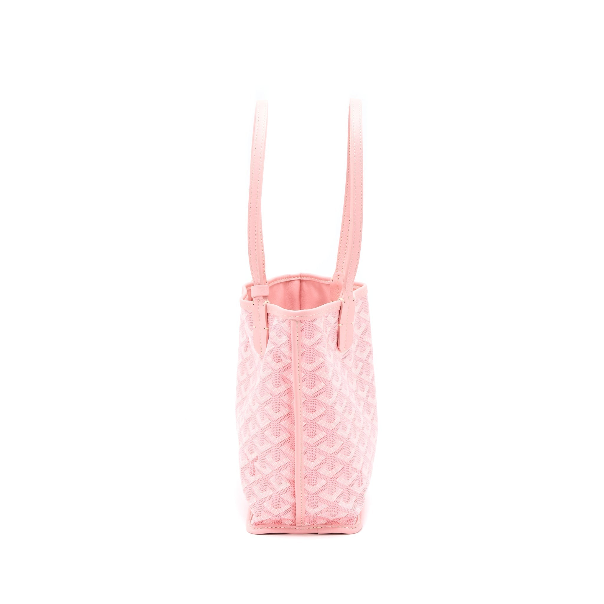 GOYARD LIMITED EDITION ANJOU MINI BAG CANVAS/CALFSKIN PINK SHW