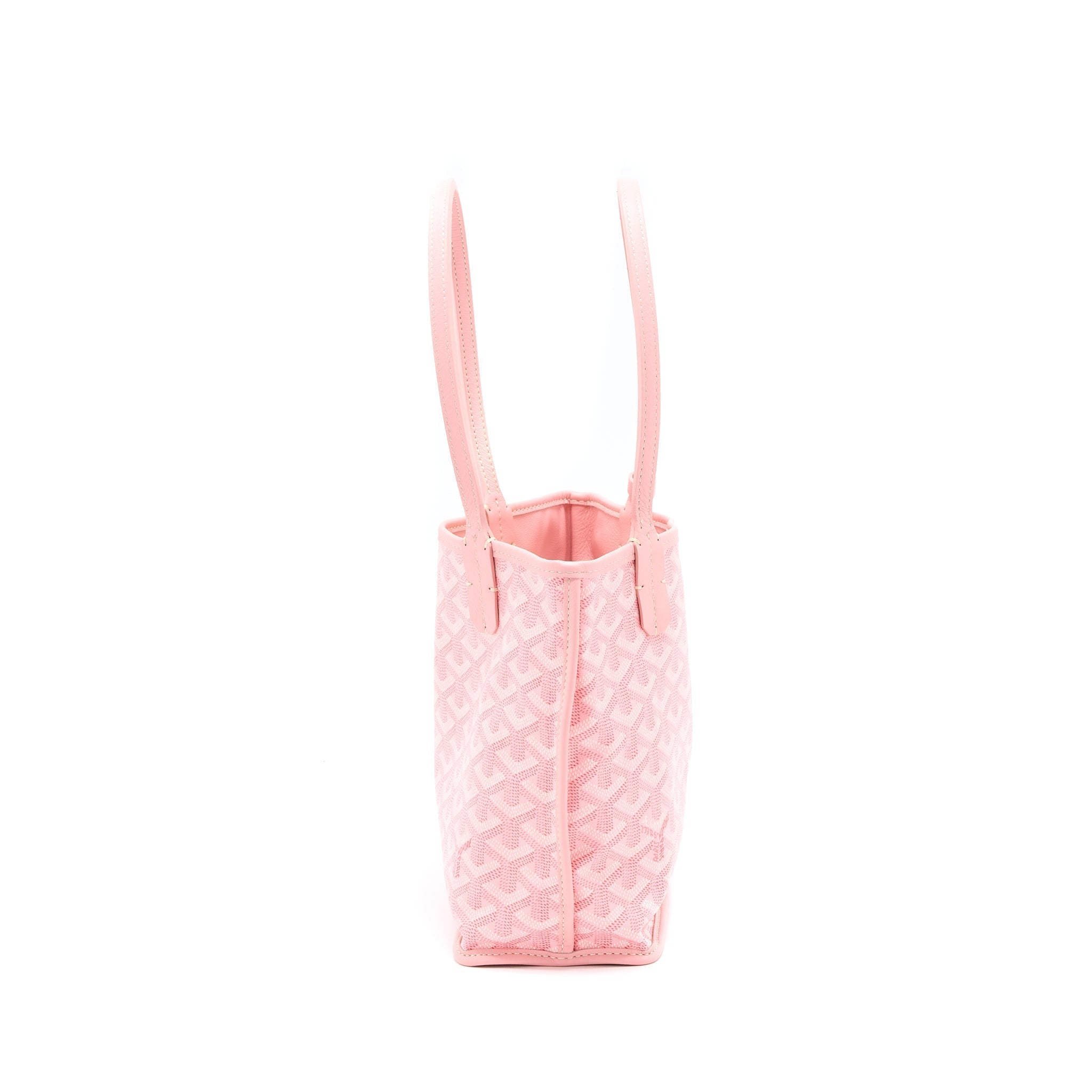 GOYARD LIMITED EDITION ANJOU MINI BAG CANVAS/CALFSKIN PINK SHW