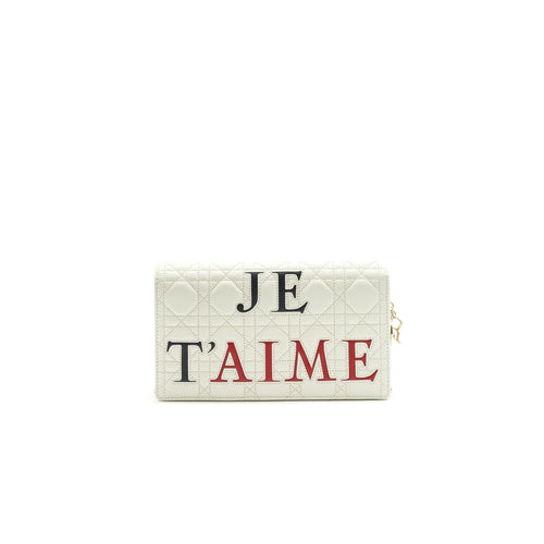 DIOR J'ADIOR LOVE LADY DIOR POUCH WITH CHAIN