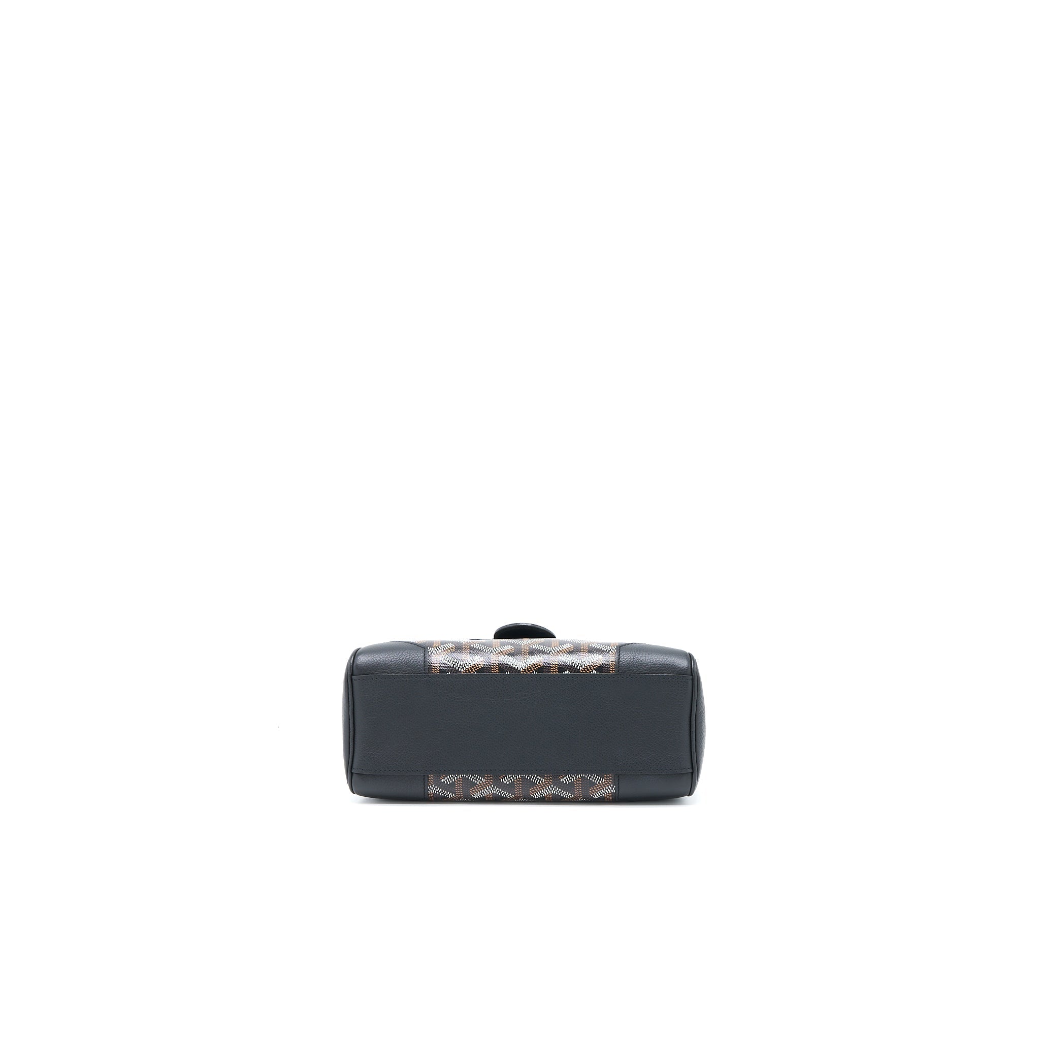 GOYARD MINI SAIGON SOUPLE BAG CANVAS/CALFSKIN BLACK SHW