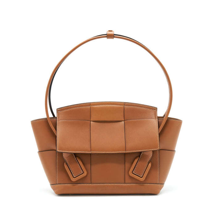 BOTTEGA VENETA ARCO BAG CALFSKIN WOOD
