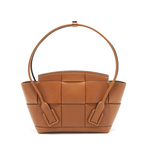 BOTTEGA VENETA ARCO BAG CALFSKIN WOOD