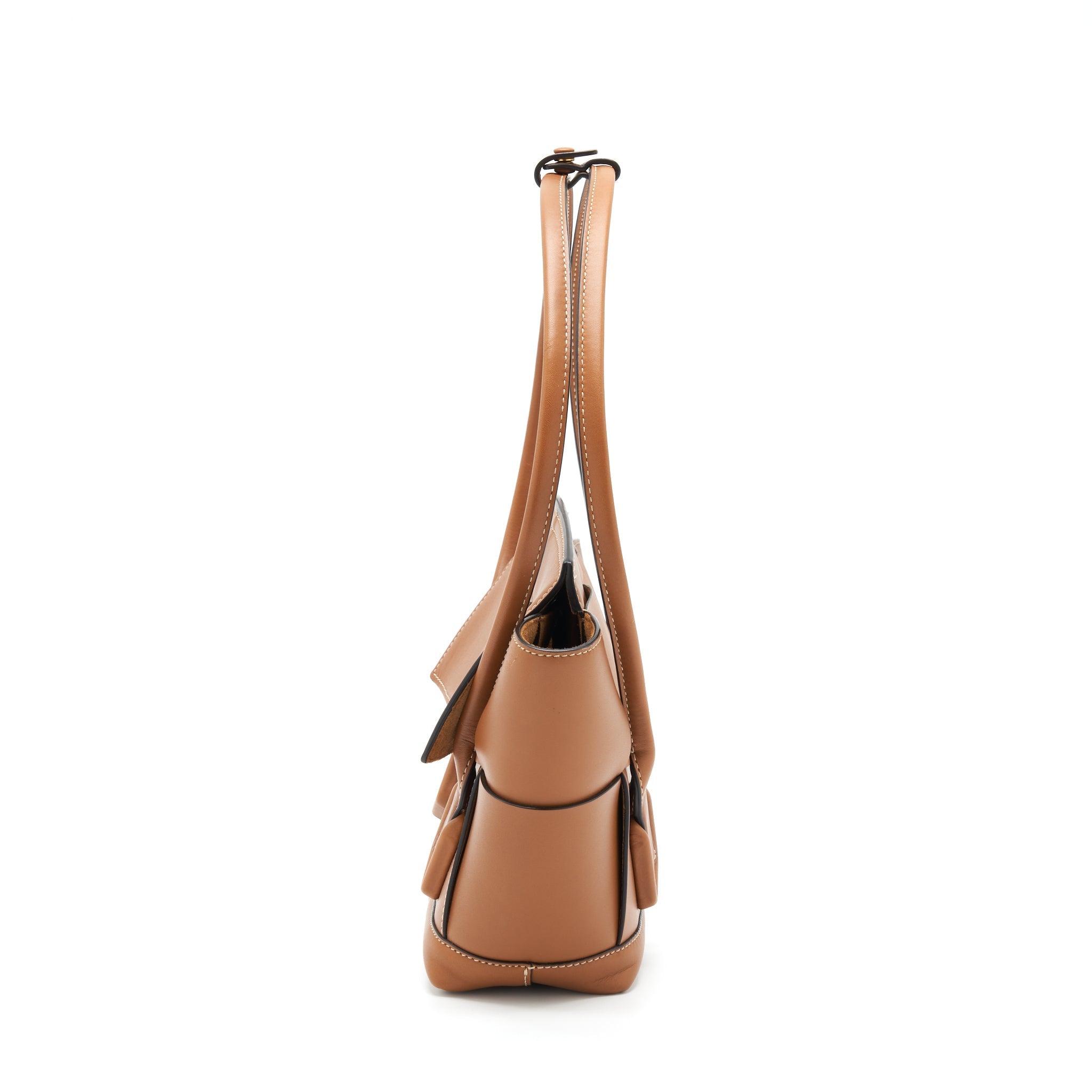 BOTTEGA VENETA ARCO BAG CALFSKIN WOOD