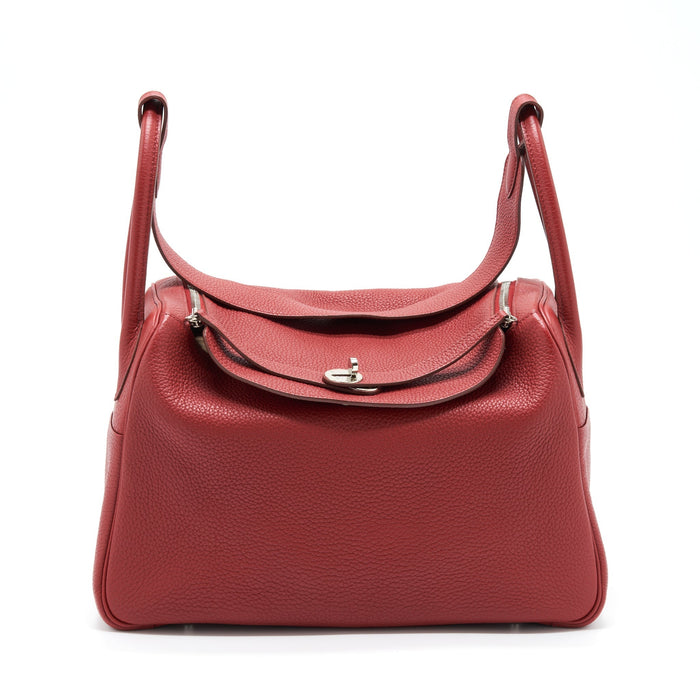 HERMES LINDY 34 CLEMENCE K1 ROUGE GRENAT SHW