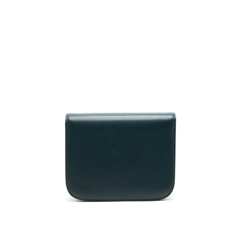 CELINE BOX AMAZON GREEN CALFSKIN LEATHER
