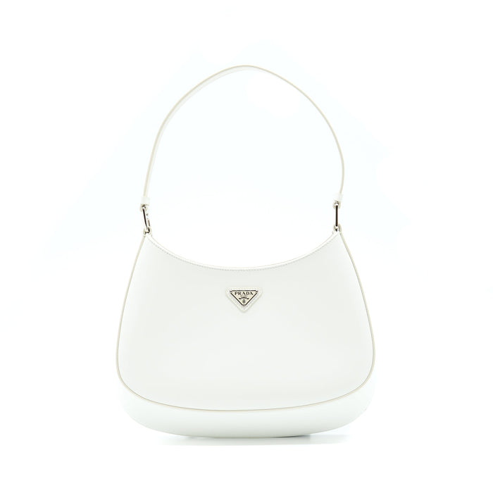 PRADA CLEO BAG CALFSKIN WHITE SHW