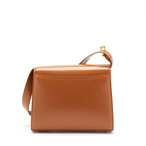 BALENCIAGA GHOST MEDIUM SHOULDER BAG CALFSKIN CARAMEL GHW