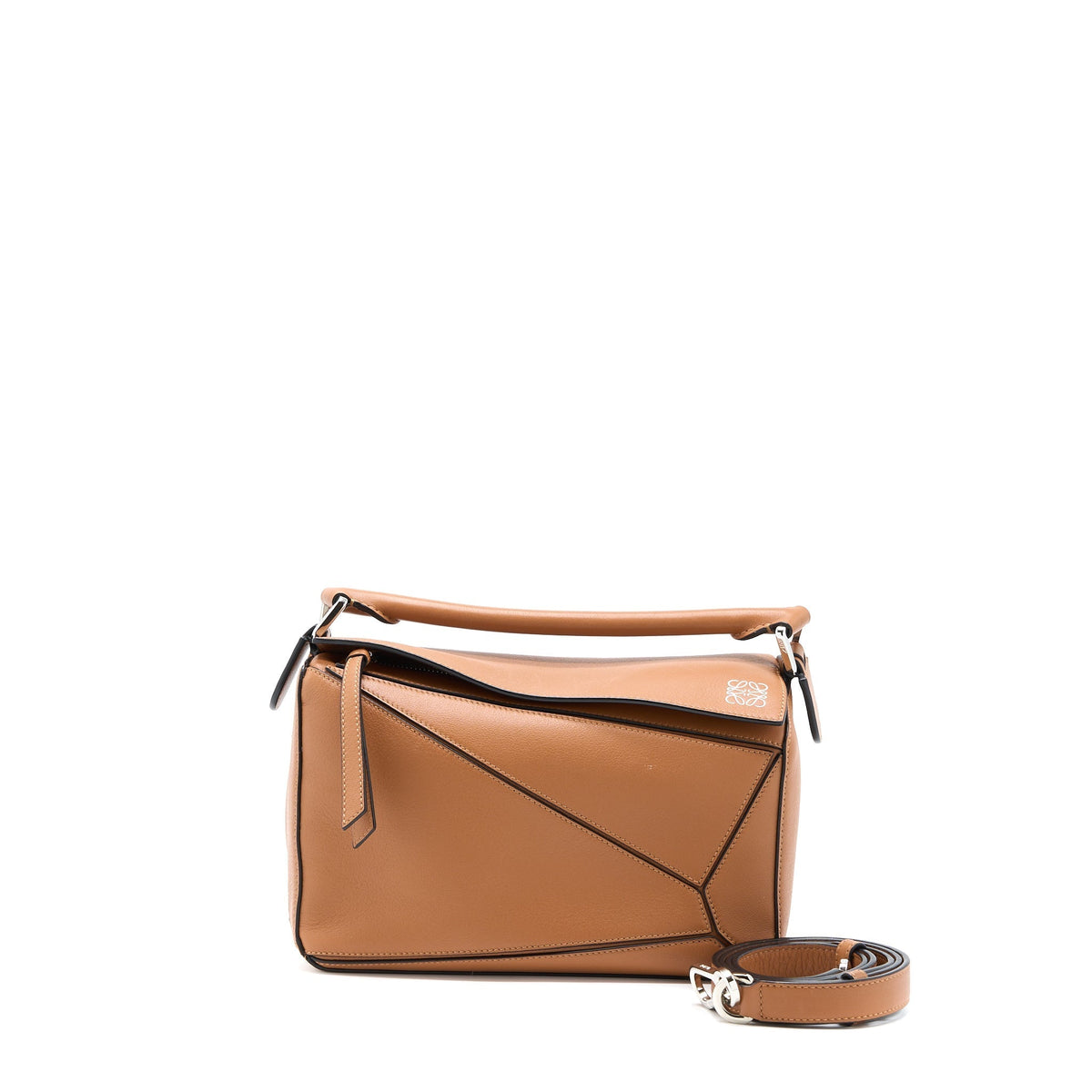 LOEWE SMALL PUZZLE BAG CLASSIC CALFSKIN TAN SHW