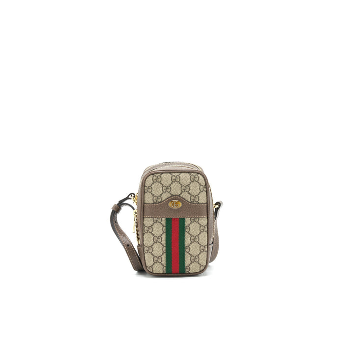 GUCCI OPHIDIA GG SUPREME MINI SHOULDER BAG