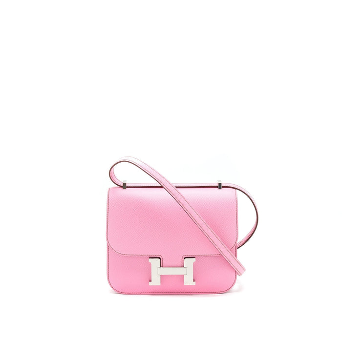 HERMES MINI CONSTANCE 5P BUBBLEGUM PINK EPSOM SHW