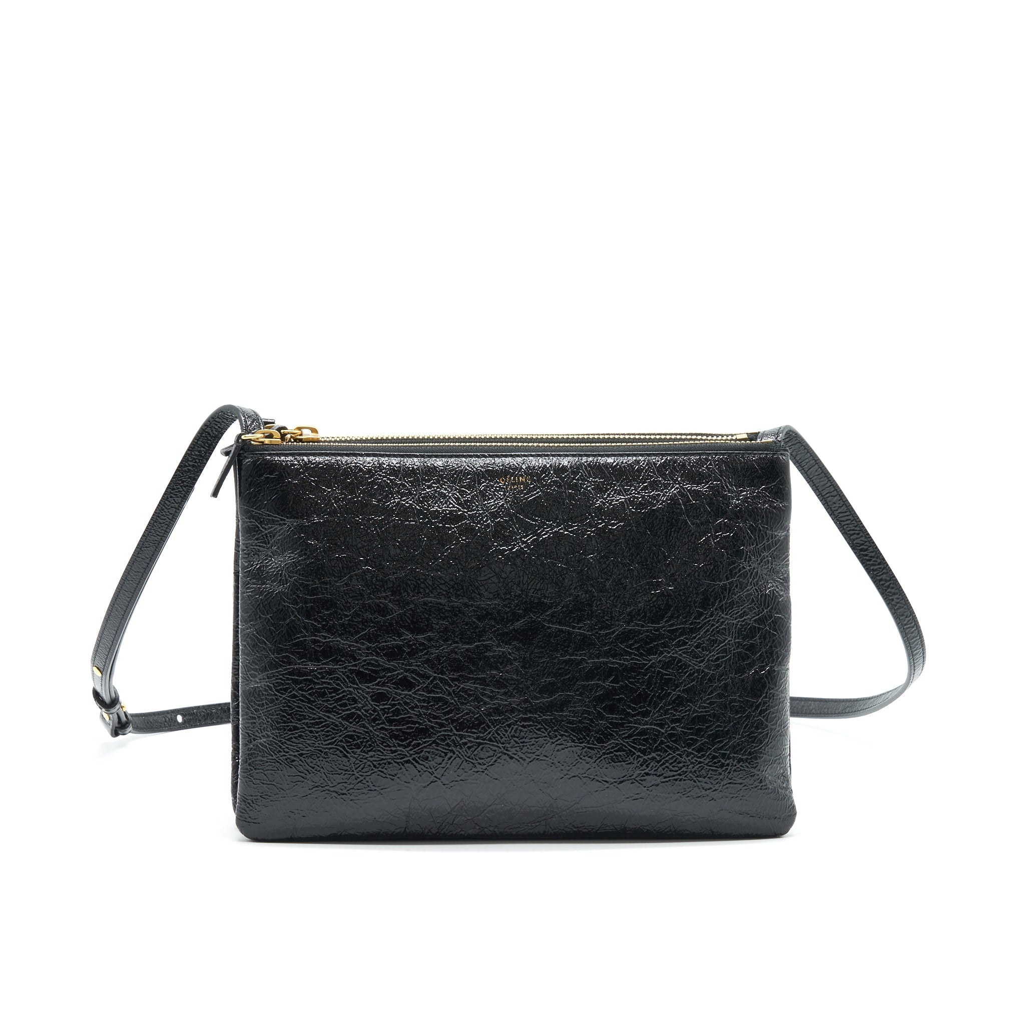 CELINE LARGE TRIO BAG BLACK GHW