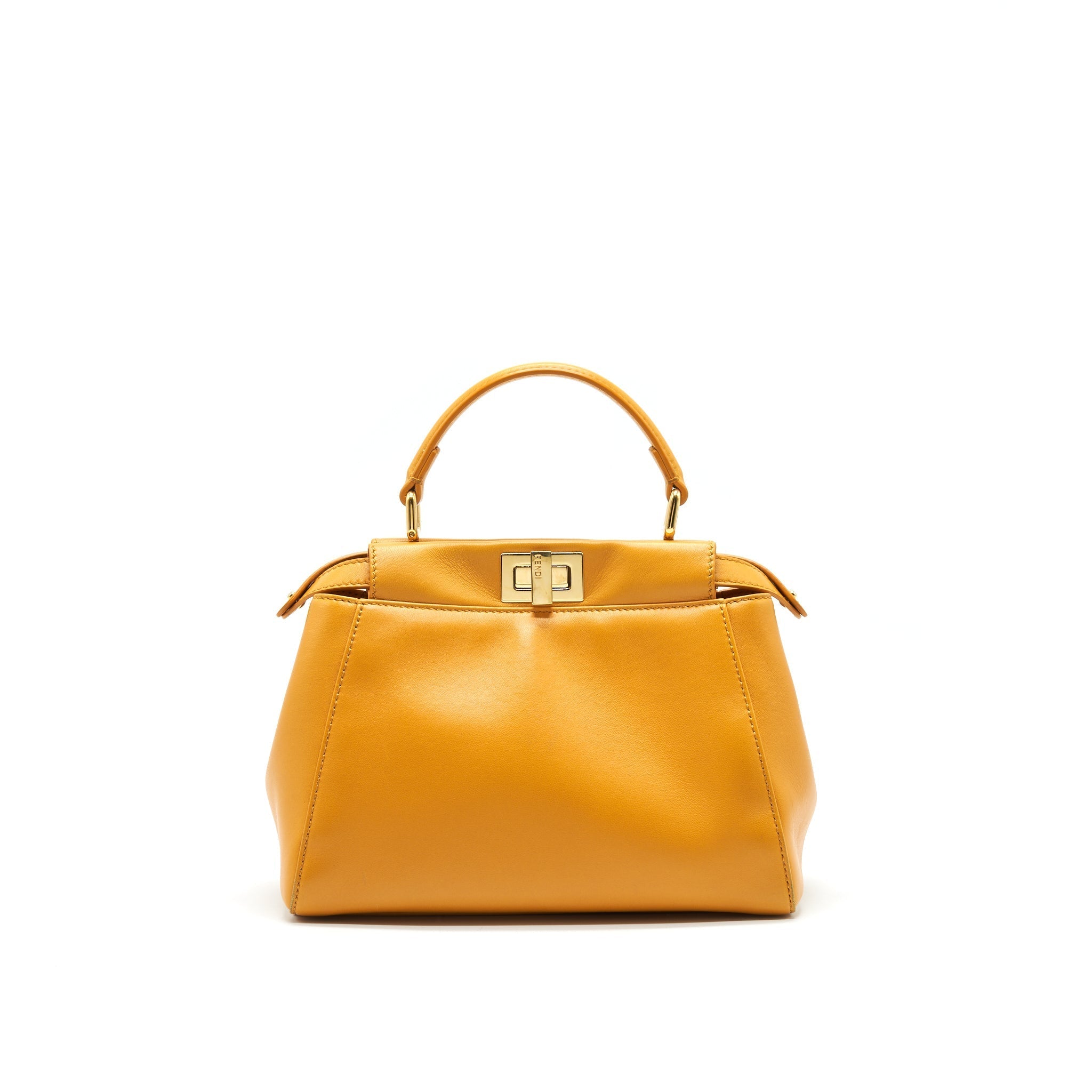 FENDI MINI PEEKABOO APRICOT GHW