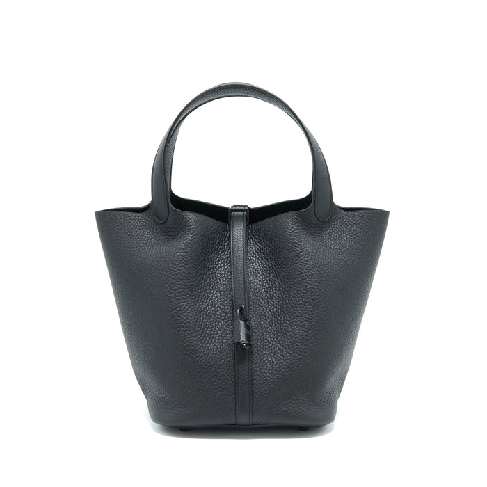 HERMES PICOTIN 22 LOCK BAG SO BLACK
