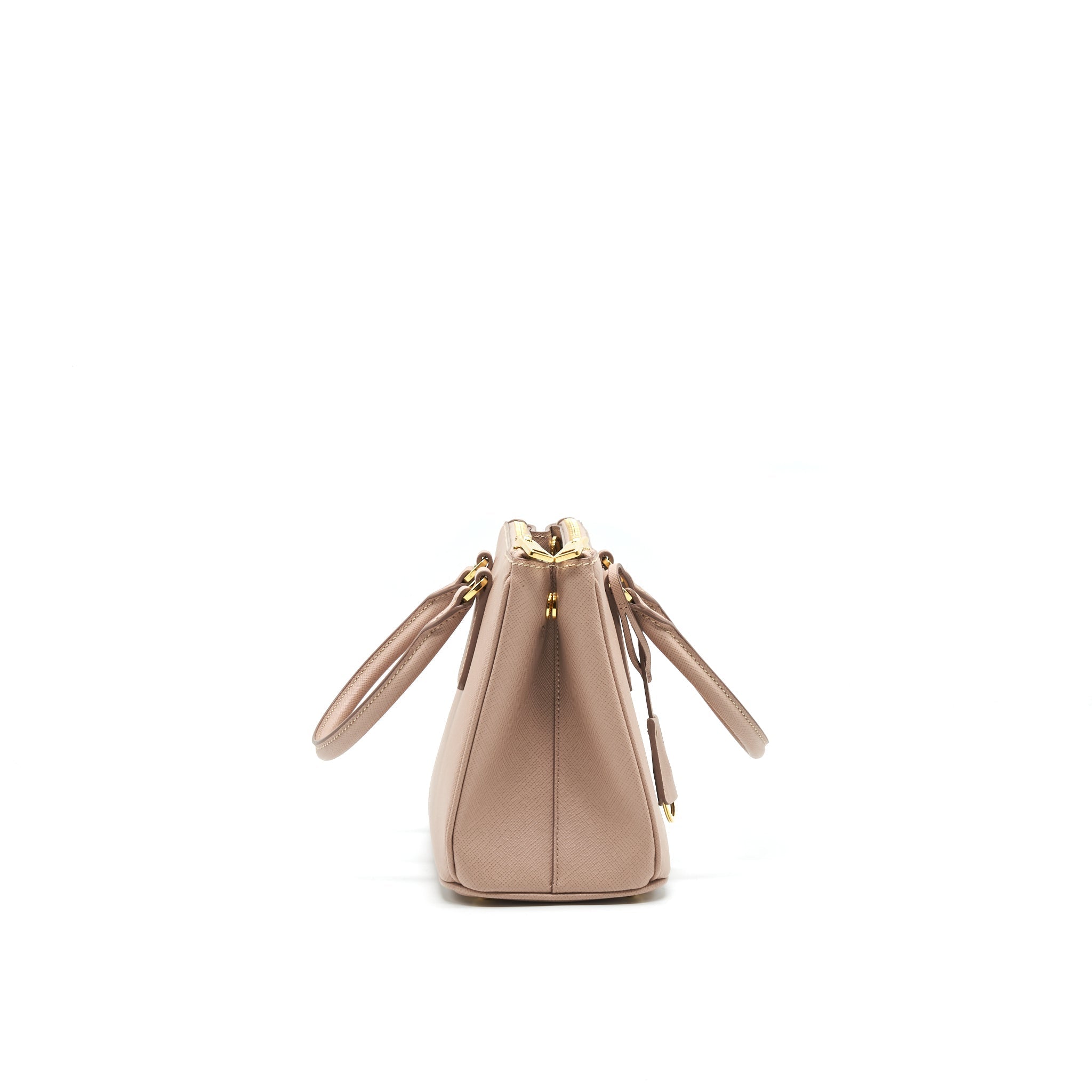 PRADA SAFFIANO LEATHER MINI BEIGE WITH STRAP