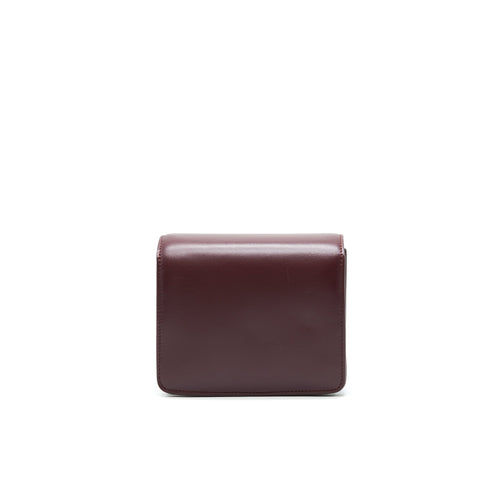 CELINE SMALL CLASSIC BAG IN BOX CALFSKIN BURGUNDY
