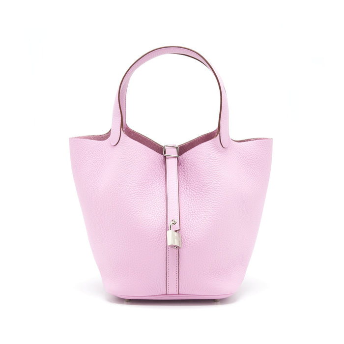 HERMES PICOTIN 22 LOCK BAG CLEMENCE MAUVE SYLVESTRE SHW
