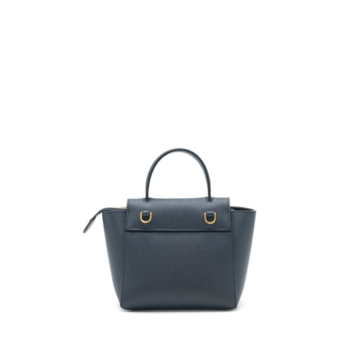 CELINE PICO BELT BAG GRAINED CALFSKIN NAVY GHW