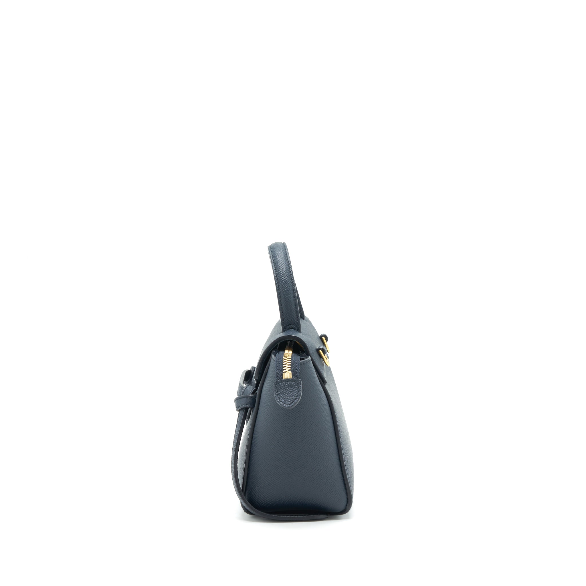 CELINE PICO BELT BAG GRAINED CALFSKIN NAVY GHW