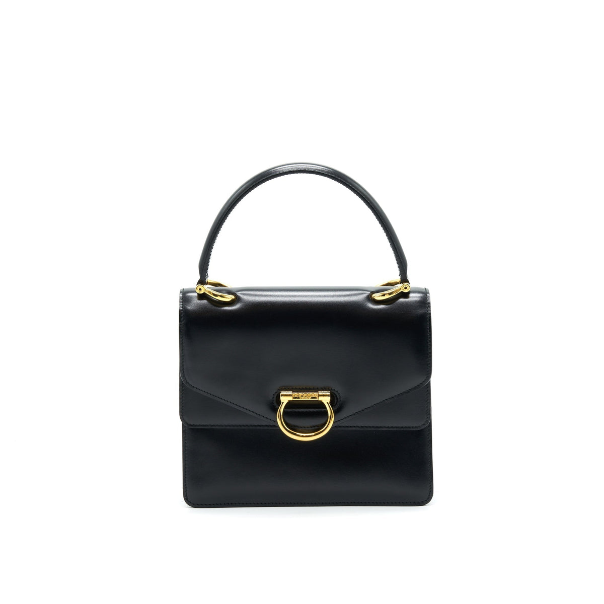 CELINE VINTAGE TOP HANDLE FLAP BAG