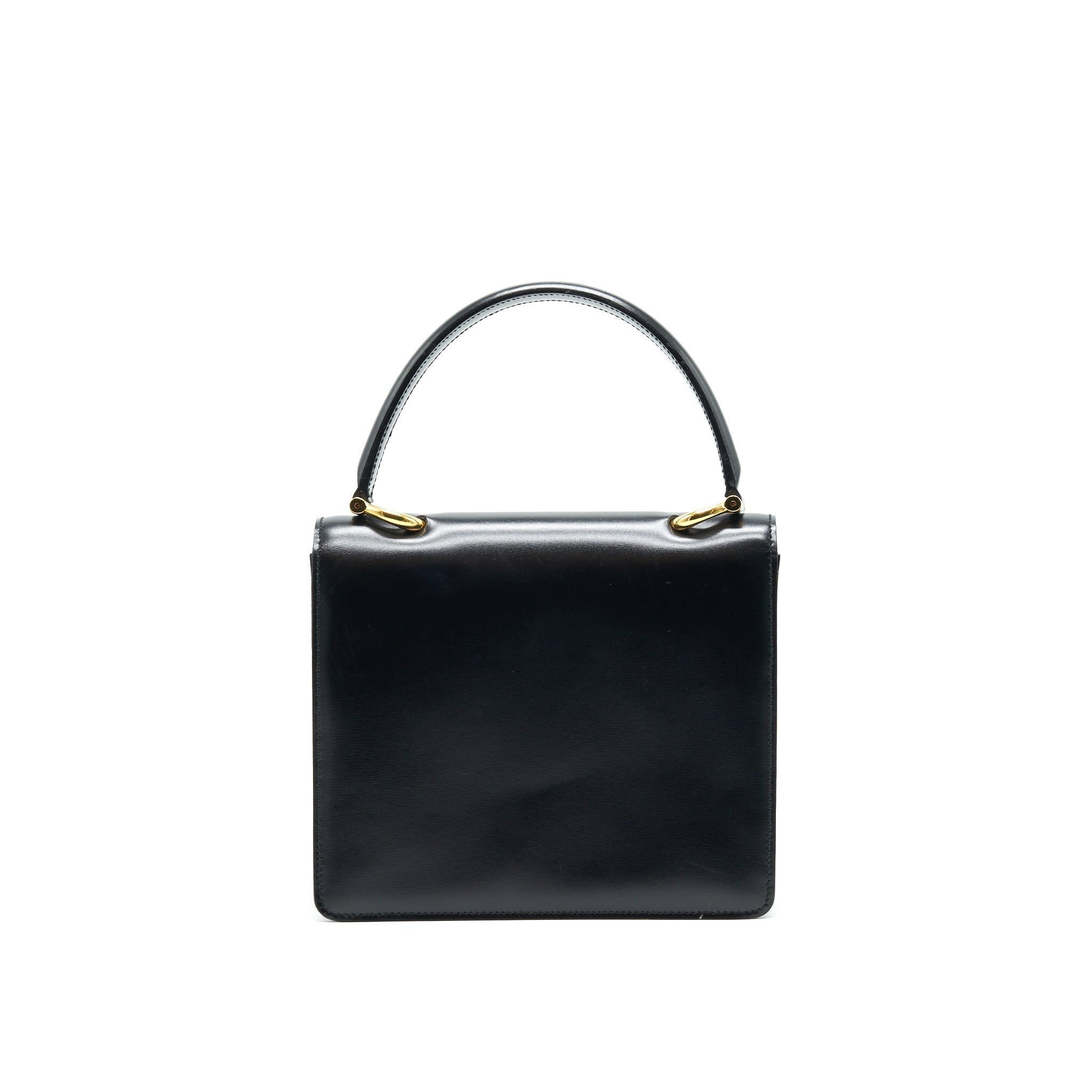 CELINE VINTAGE TOP HANDLE FLAP BAG