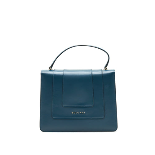 BVLGARI SERPENTI FOREVER TOP HANDLE BAG DARK GREEN