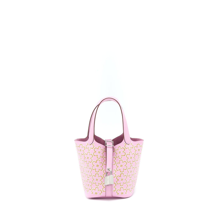 HERMES MICRO PICOTIN 14 LOCK BAG SWIFT MAUVE SYLVESTRE SHW