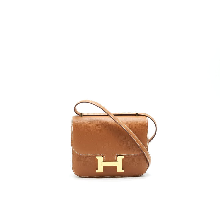 HERMES CONSTANCE MINI EPSOM GOLD GHW