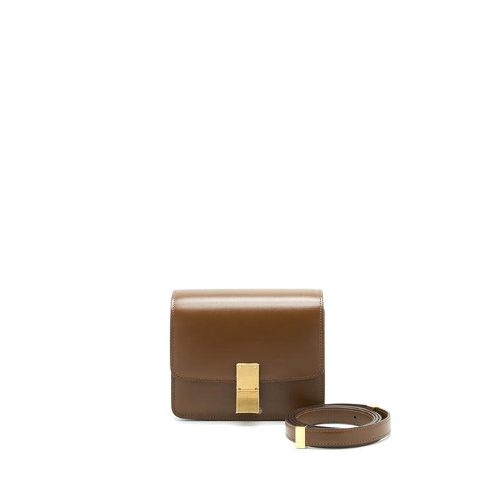 CELINE SMALL CLASSIC BOX BAG CAMEL GHW