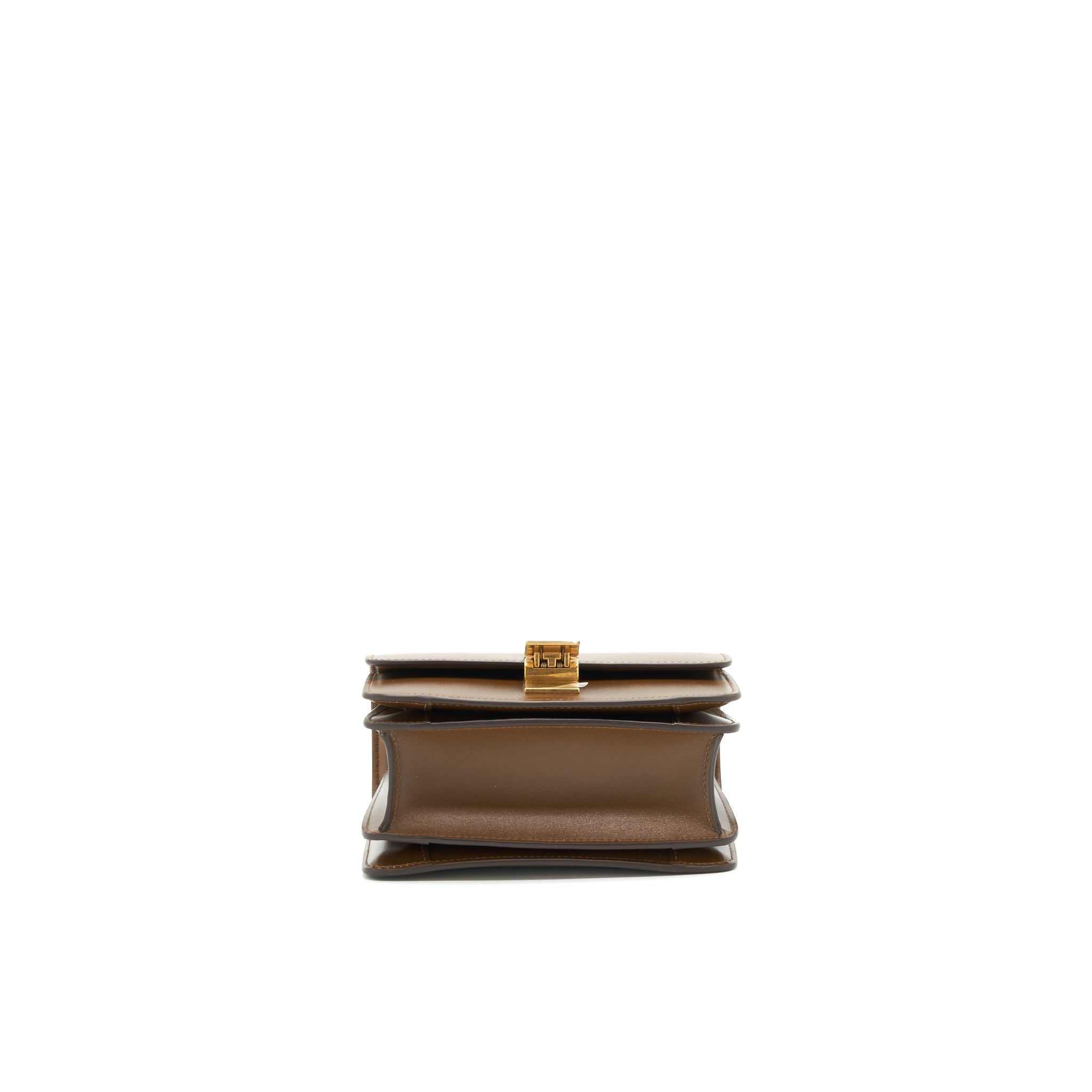 CELINE SMALL CLASSIC BOX BAG CAMEL GHW