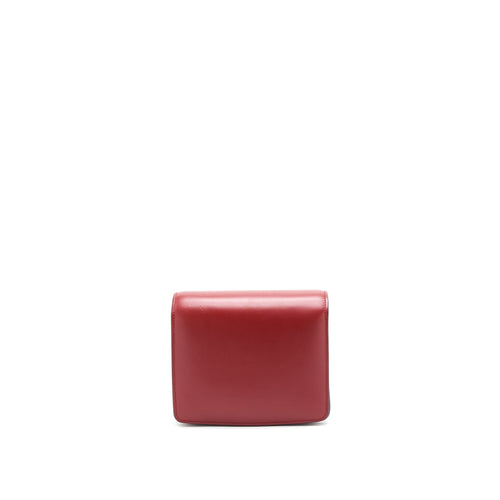 CELINE SMALL CLASSIC BOX BAG RED WITH GHW