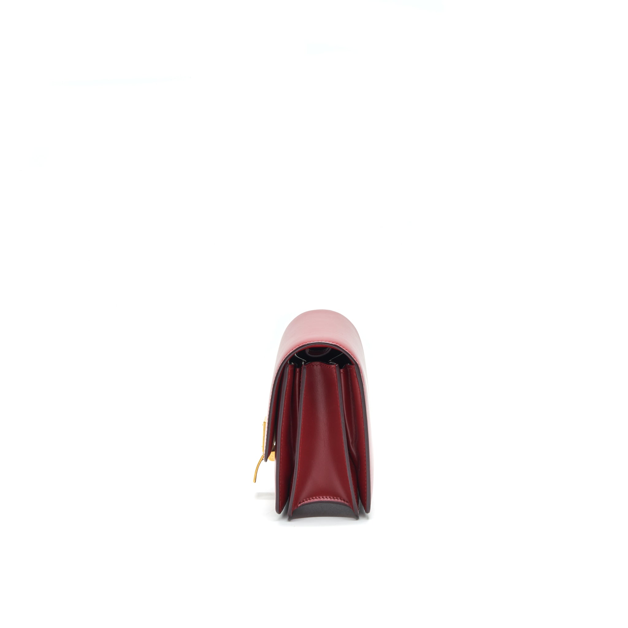 CELINE SMALL CLASSIC BOX BAG RED WITH GHW
