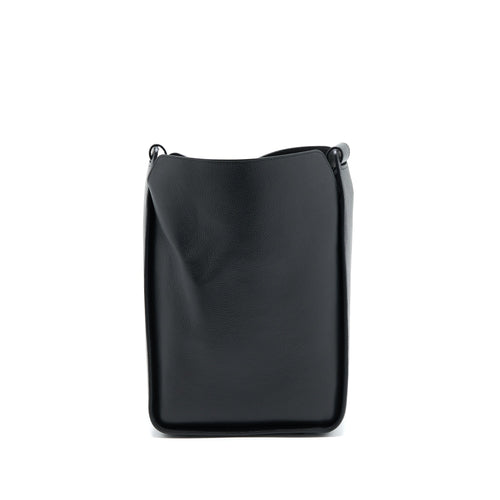 BALENCIAGA TOOL 2.0 NORTH-SOUTH TOTE BAG CALFSKIN BLACK WITH BLACK HARDWARE