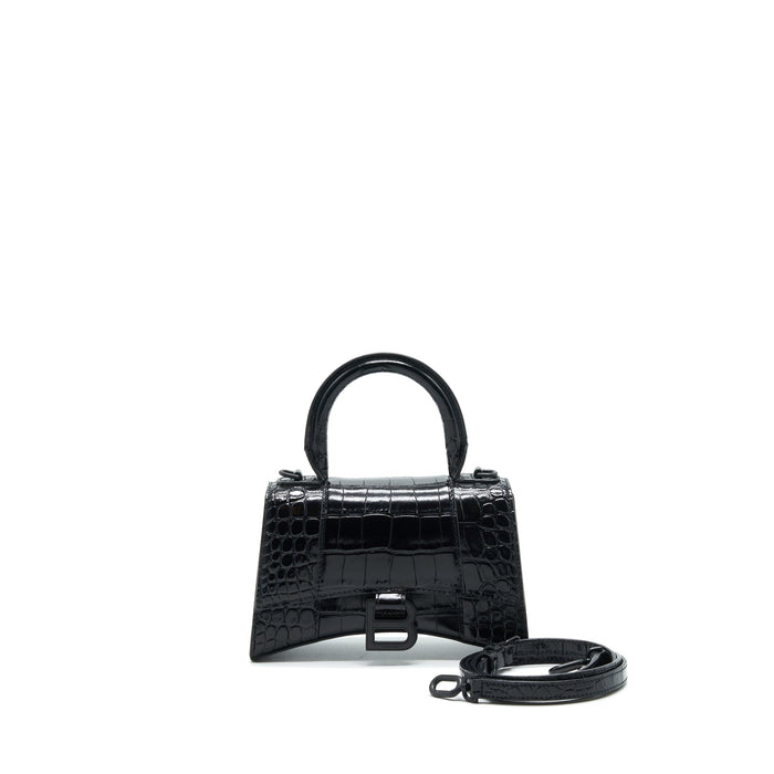 BALENCIAGA HOURGLASS XS SO BLACK