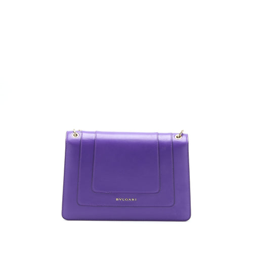 BVLGARI SERPENTI FOREVER SHOULDER BAG CALFSKIN PURPLE GHW