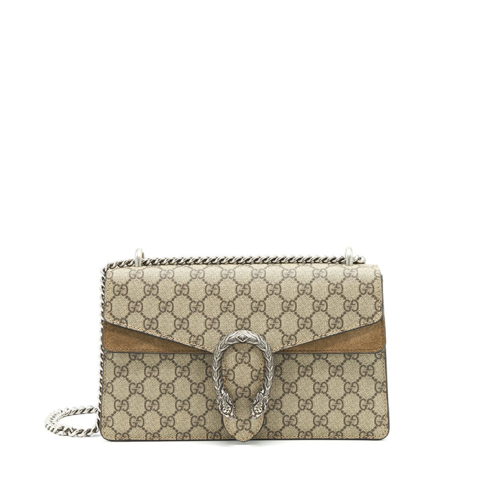 GUCCI SMALL DIONYSUS BAG SUPREME CANVAS / BEIGE