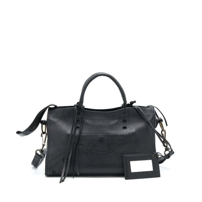 BALENCIAGA STUD FREE BLACKOUT CITY BAG