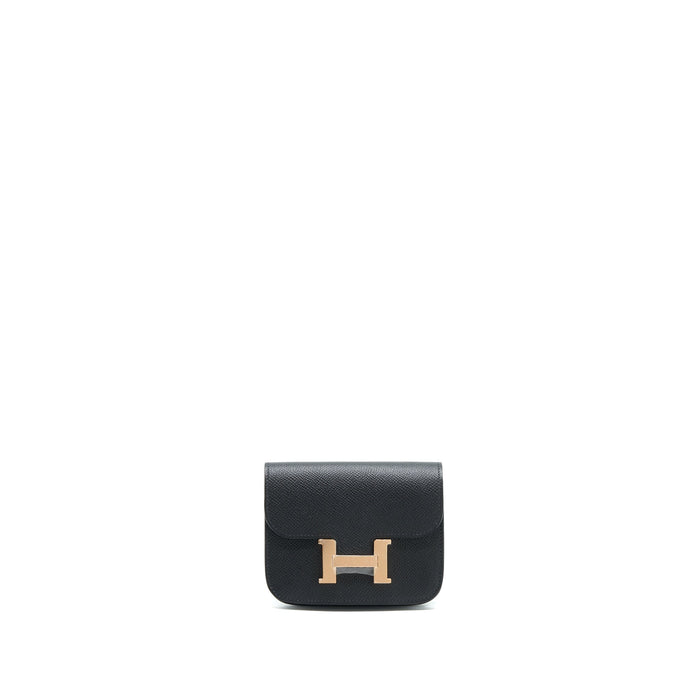 HERMES CONSTANCE SLIM EPSOM BLACK RGHW