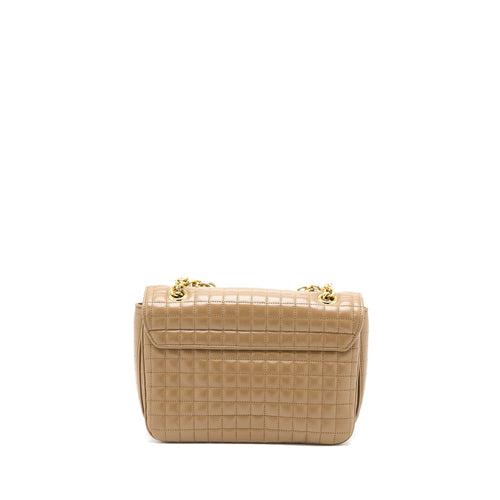 CELINE C BAG CALFSKIN LIGHT CAMEL GHW