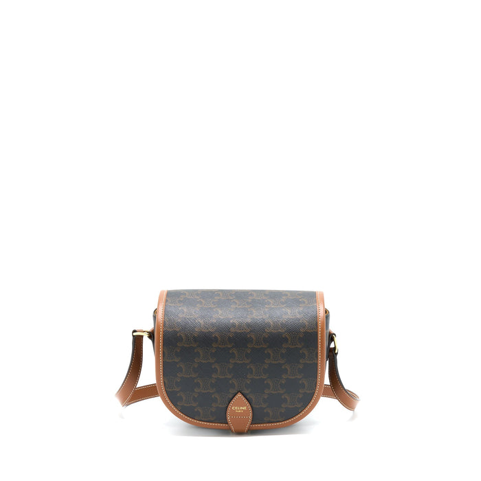 CELINE FOLCO MEDIUM TRIOMPHE CANVAS BAG GHW