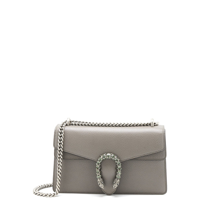 GUCCI SMALL DIONYSUS CALFSKIN GREY SHW