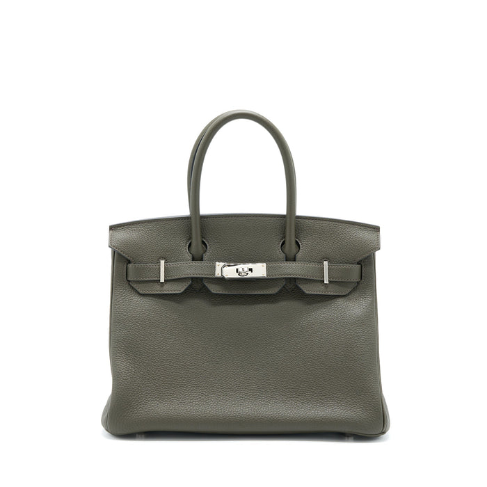 HERMES BIRKIN 30 TOGO C6 VERT DE GRIS SHW