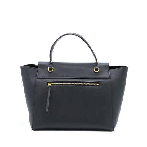 CELINE MINI BELT GRAINED CALFSKIN BLACK GHW