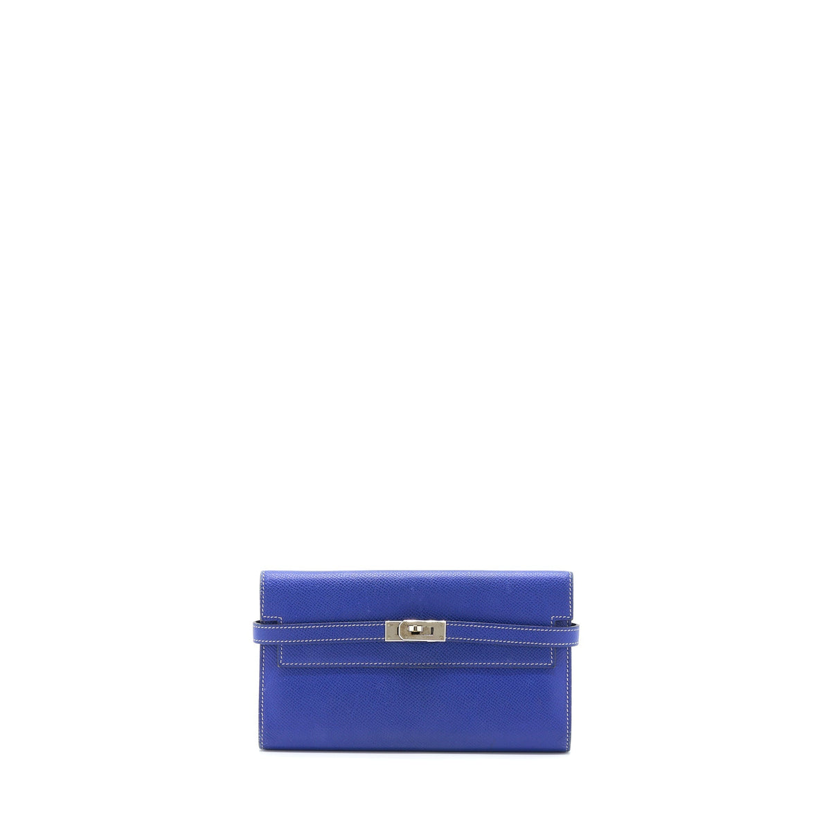 HERMES KELLY LONG WALLET EPSOM BLUE SHW