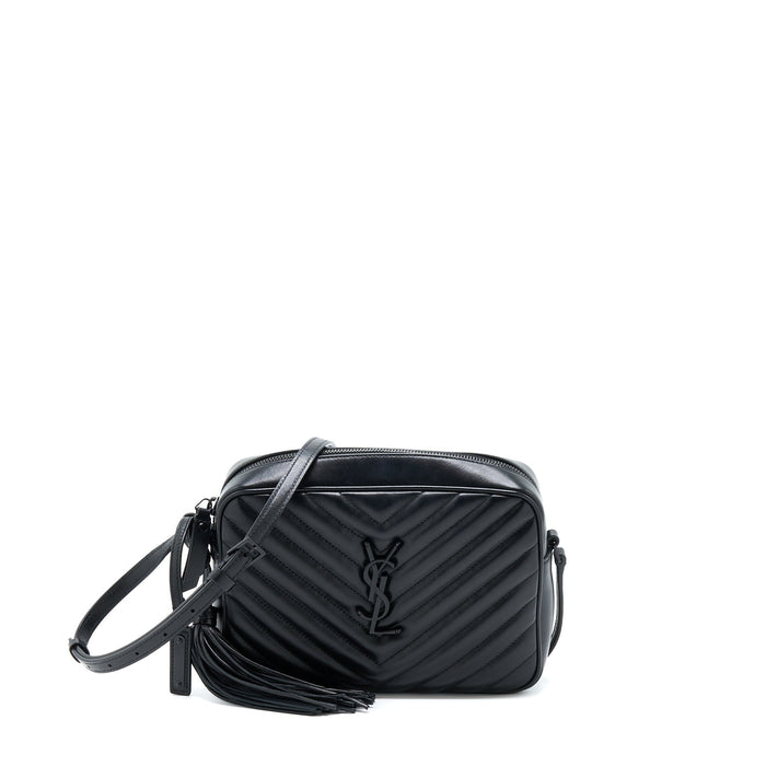 SAINT LAURENT/YSL LOU CAMERA BAG CALFSKIN SO BLACK