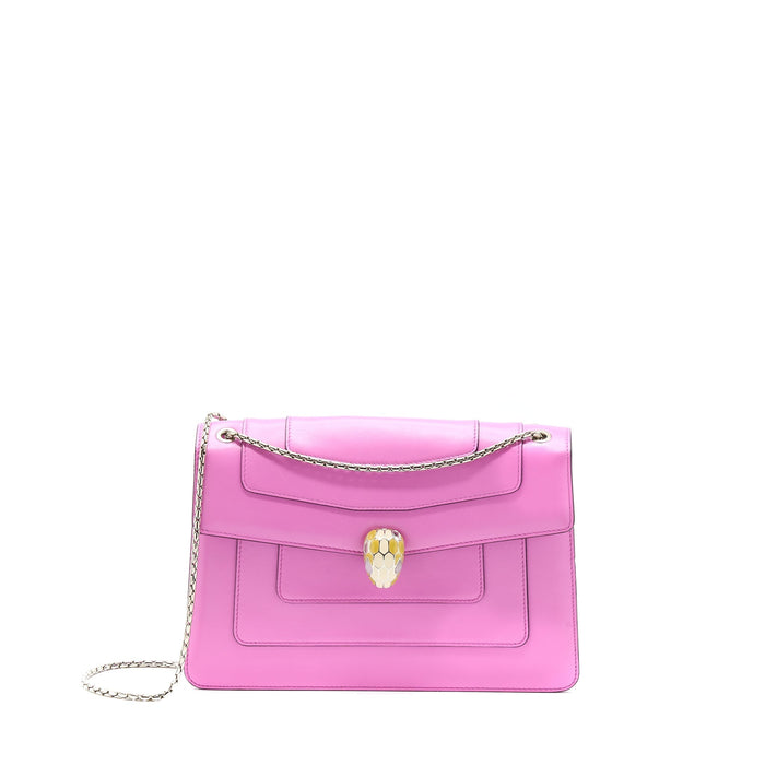 BVLGARI SERPENTI FOREVER SHOULDER BAG CALFSKIN PINK/PURPLE SHW