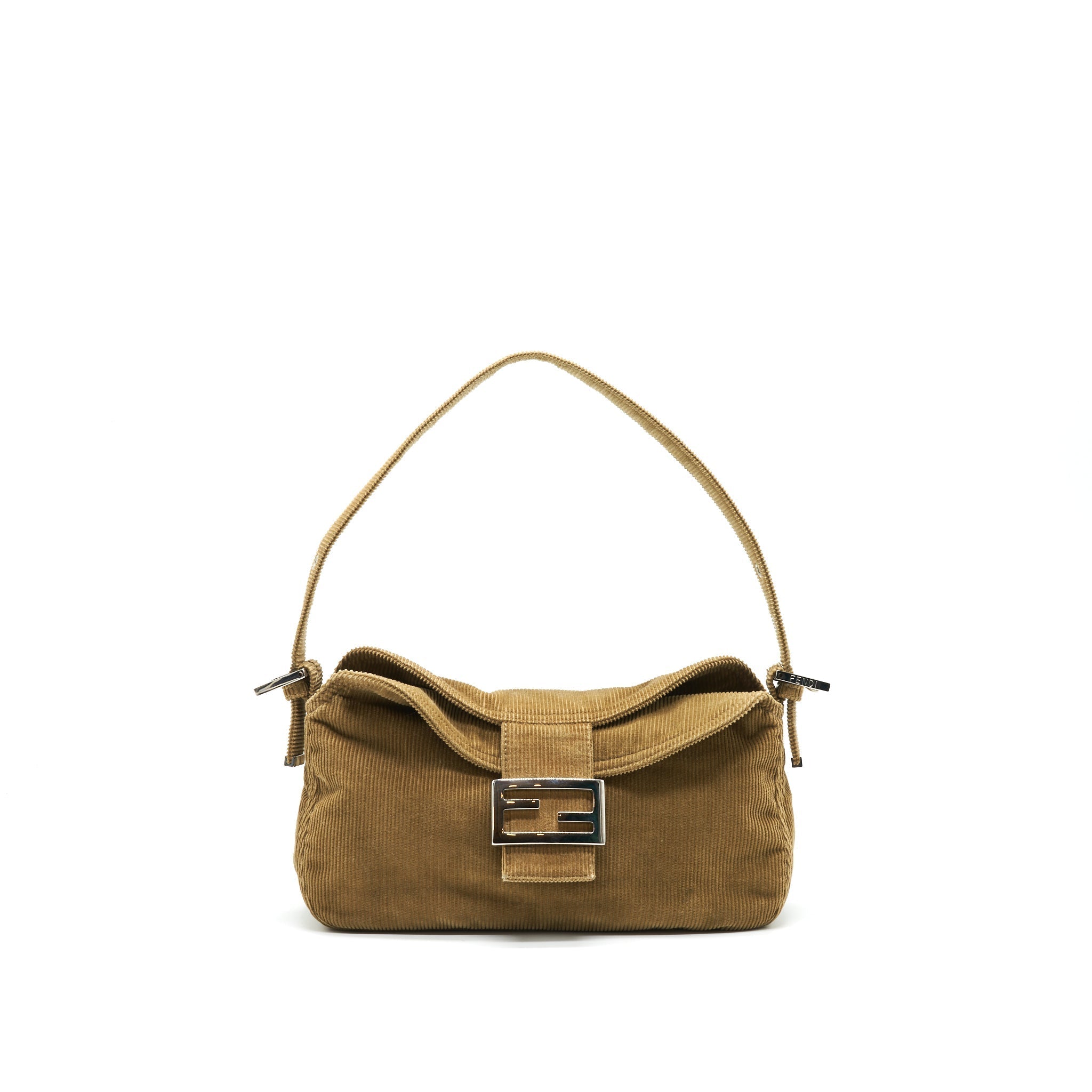 FENDI VINTAGE NYLON BAGUETTE BAG LIGHT BROWN SHW