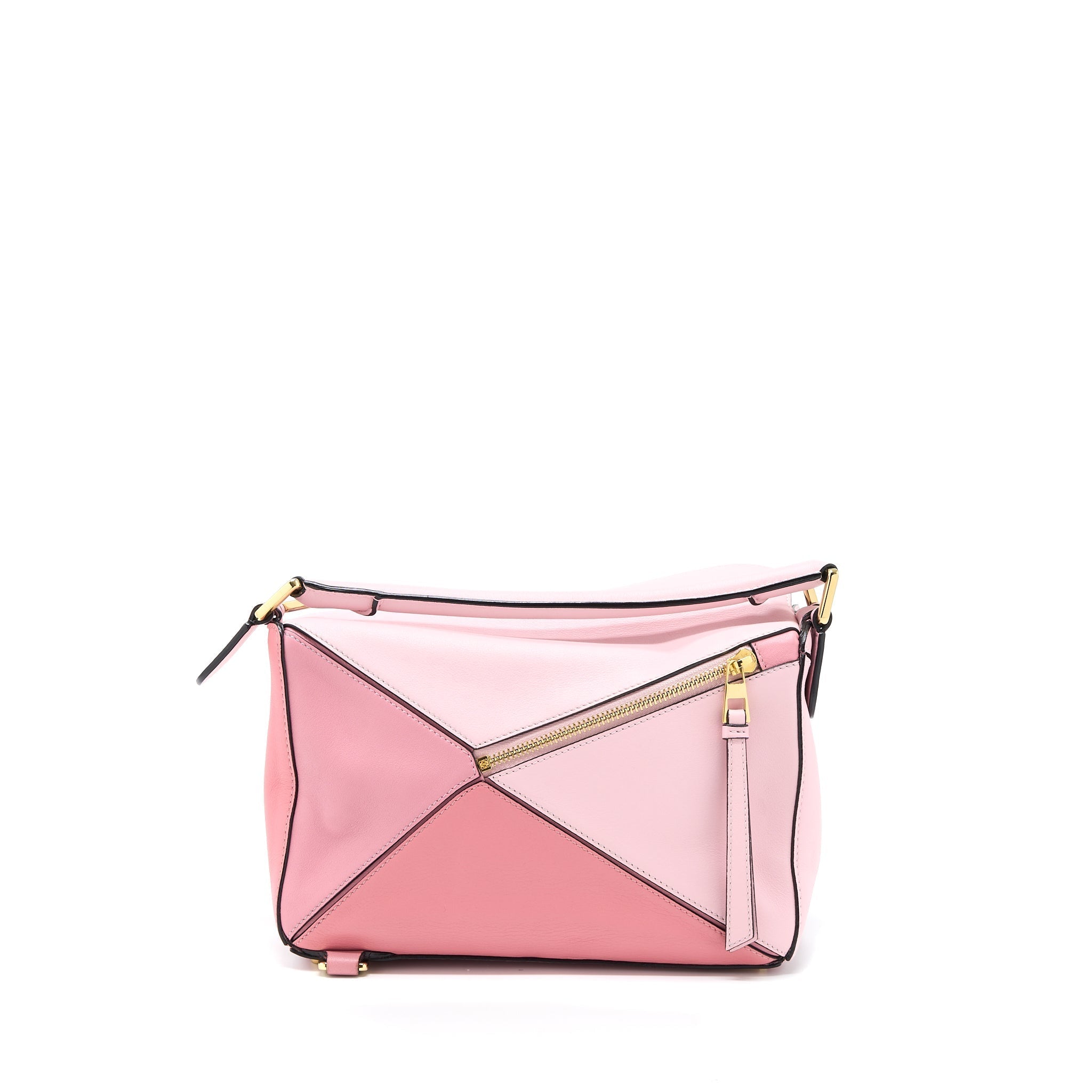 LOEWE SMALL PUZZLE BAG CALFSKIN MULTICOLOUR BLOCK GHW