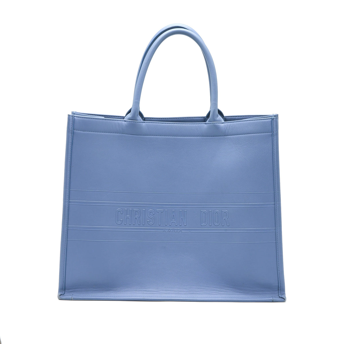 DIOR LARGE BOOK TOTE LIGHT BLUE