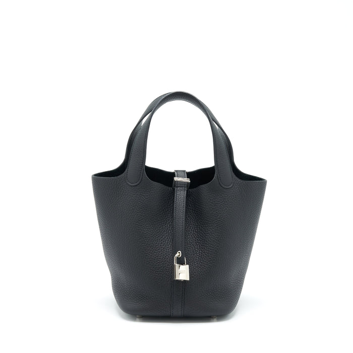 HERMES PICOTIN 18 LOCK BAG BLACK SHW